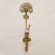 Golden Brass Tree Wall Hooks for Hanging